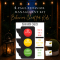 Printable behavior chart for kids 4-page behavior management kit with traffic light chart and Best Bee-havior cards