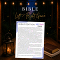 Bible Left Right Game printable featuring a David and Goliath story for church Sunday School youth groups and families