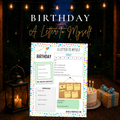 Birthday Letter to Myself printable reflection activity and birthday keepsake