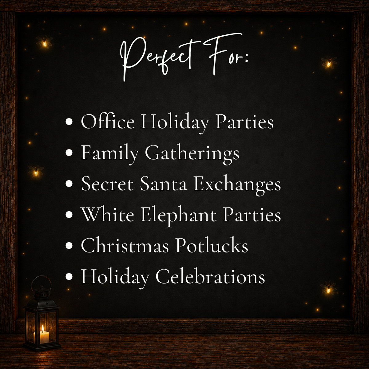 Printable Christmas gift exchange game for office parties family gatherings Secret Santa and White Elephant
