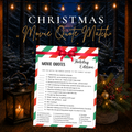 Printable Christmas Movie Quotes matching game for holiday parties and family game nights