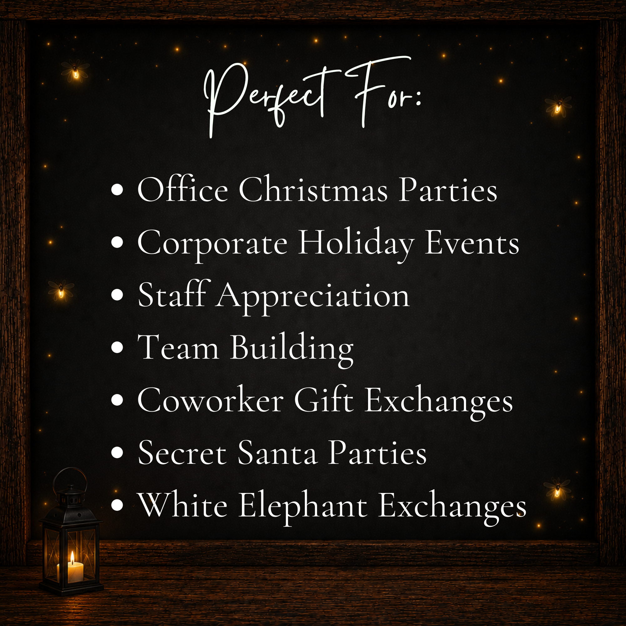 Printable Christmas games for office parties, corporate holiday events, team building, Secret Santa and White Elephant exchanges