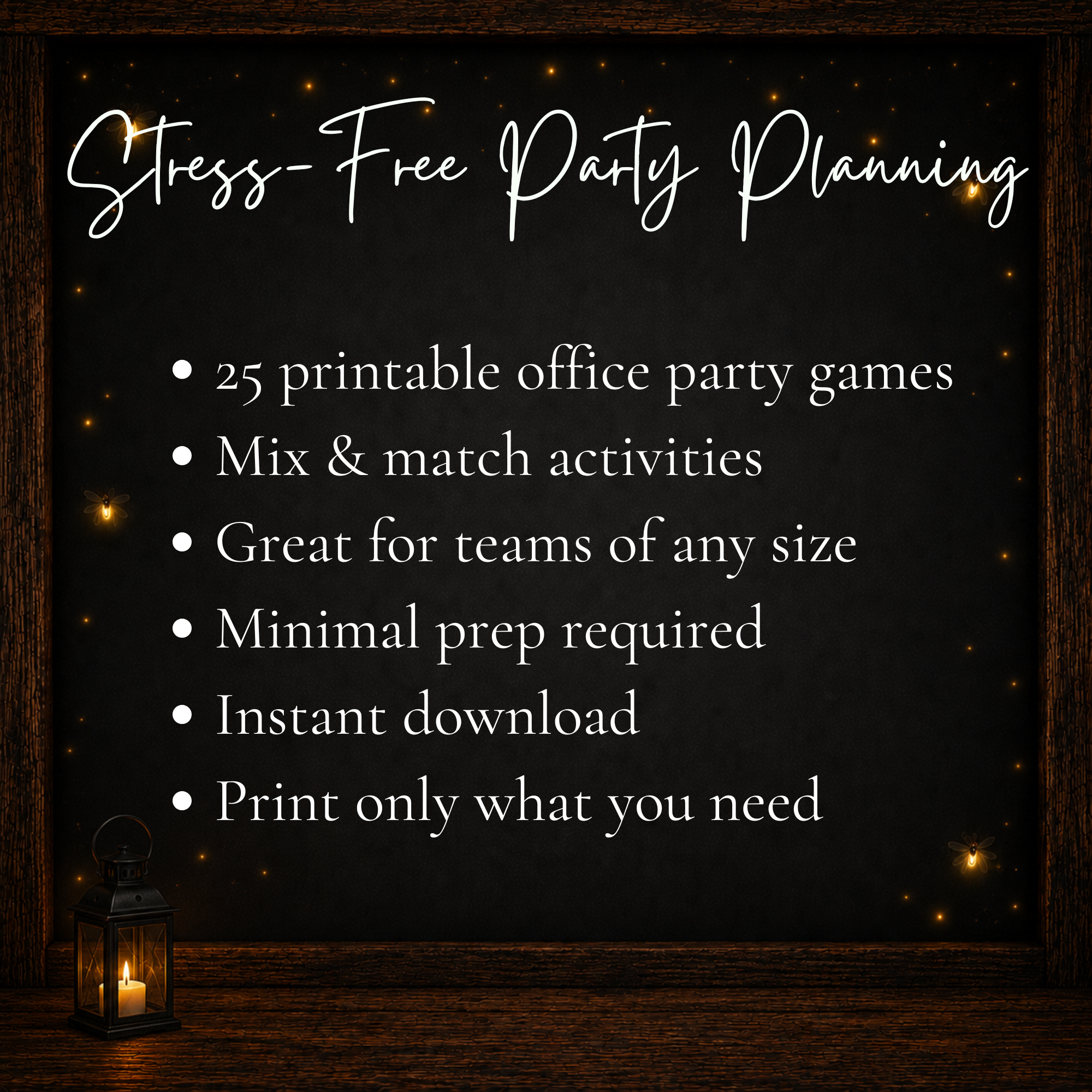25 printable office Christmas party games for easy holiday party planning, team activities and coworker fun