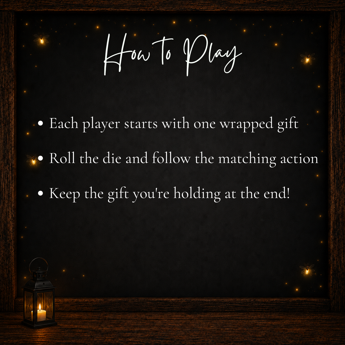 How to play Christmas Pass the Present gift exchange dice game with wrapped gifts