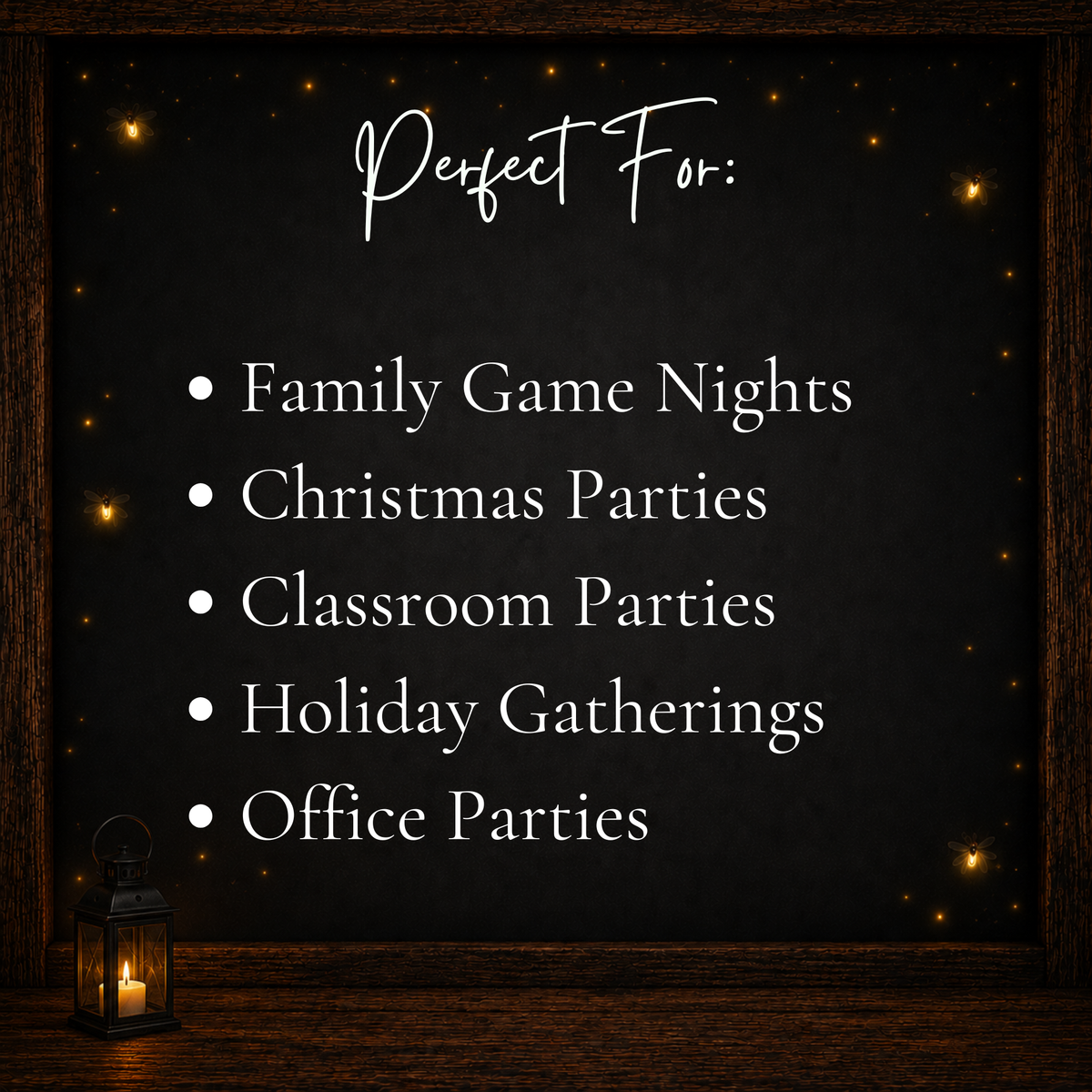 Christmas Think Quick printable activity for family game nights, Christmas parties, classrooms, holiday gatherings and office parties