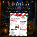 Christmas What’s On Your Desk printable game for office parties and coworker holiday celebrations