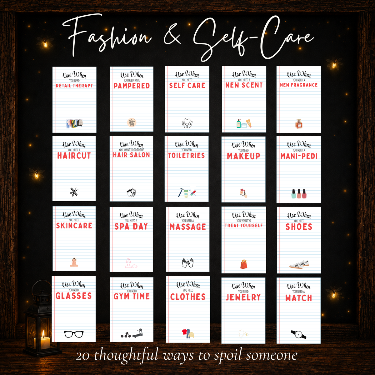 Fashion and self-care graduation gift card book ideas