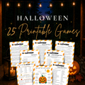 25 printable Halloween games bundle for kids teens adults families and Halloween parties