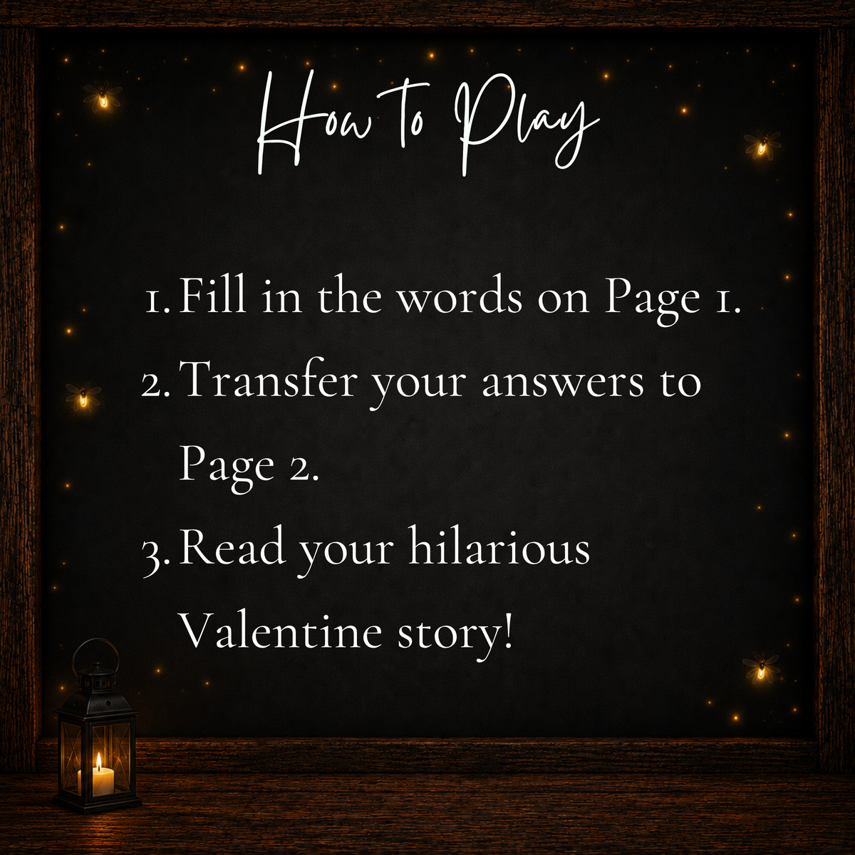 How to play Valentine’s Day Mad Libs printable party game