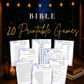 20 printable Bible games bundle with Christian games for church, Sunday School, youth groups and families