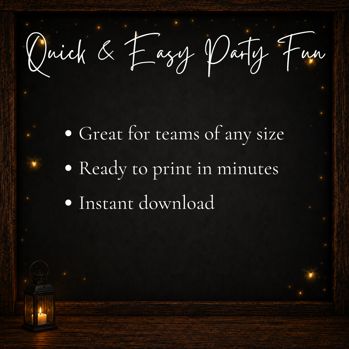 Printable holiday office party game for teams with quick easy setup and instant digital download