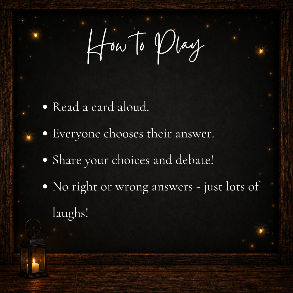 How to play Thanksgiving Would You Rather printable conversation game for family and friends