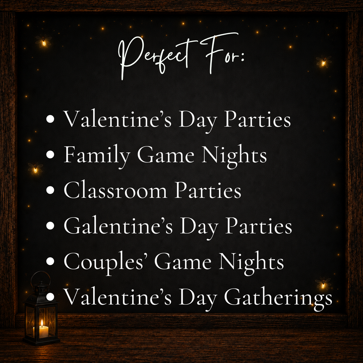 Valentine Forbidden Words party game for families classrooms Galentine parties and couples