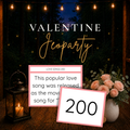 Valentine Jeoparty printable Valentine’s Day trivia game with question and point value cards for family game night