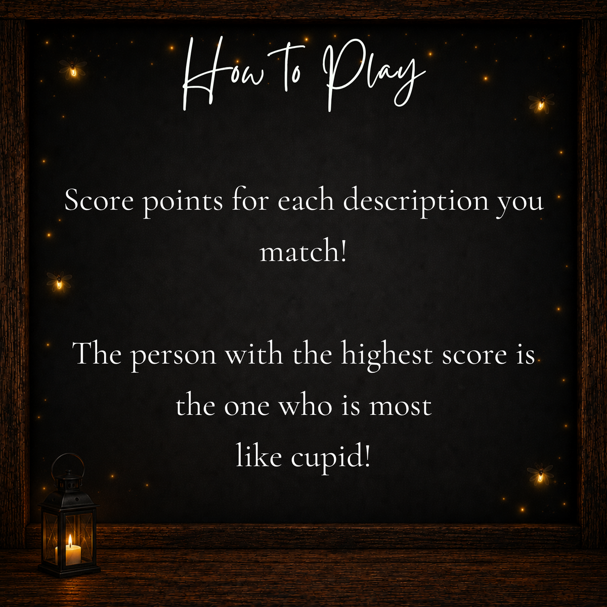How to play Who Is Most Like Cupid printable Valentine’s Day game